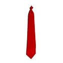 New Boys Solid Color Red Clip On 14" Neck Tie