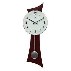 Pendulum Wall Clock with Glass Dial