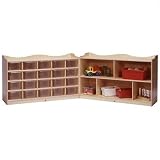 20-Tray Cubby with 5-Section Storage (Mobile Fold and Lock)