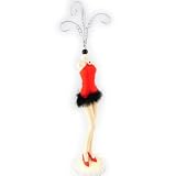 Porte-Colliers "Diva" blanc rouge