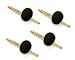 14K Gold Onyx Tuxedo Shirt Stud Set