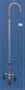 Quad cane - Crook handle rigid base. This tri-pod cane has a crook shape handle. This walking aid has a 6" diameter rigid aluminum base. This walking cane is adjustable from 31 to 39 inches. This Custom walking aid has a weight capacity of 250 pounds