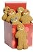 Gourmet Food : Geoff & Drew's Signature Red Box of 6 Gingerbread Men Cookies
