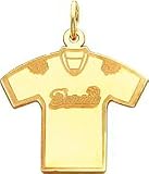 14K Gold NFL Miami Dolphins Football Jersey Charm