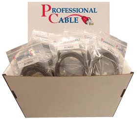 Professional USB Cable Gray 6ft 190 Ct Display High Speed