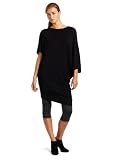 Hknb Heidi Klum For New Balance Women's Assymetrical Tunic With Color Block, Black, Small