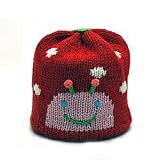 Knitted ladybird hat