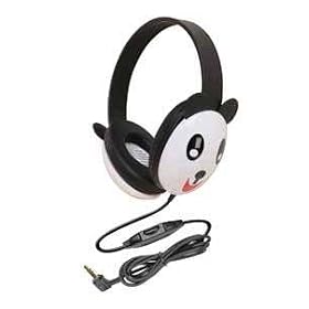 Califone Kids First Stereo Headphone - Animal Design, Panda by 