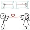 BoldLoft "Say I Love You" Couple Pillowcases-Romantic Valentines Gifts for Couples, Cute Valentines Day Gift Ideas, Good Couple Gifts for Valentines, Romantic Anniversary Gifts