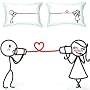 BoldLoft "Say I Love You" Couple Pillowcases-Christmas Gift Ideas for Couples, Romantic Christmas Gifts for Him or for Her