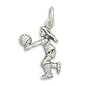 Girl Volleyball Player Charm