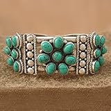 Turquoise bracelet, 'Summer Wildflower'