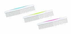 Bamboo Rotating Medium Course Tooth Dog Comb (Colors Vary)