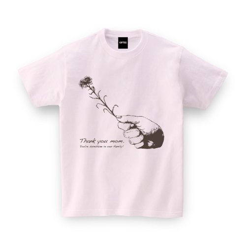【メッセージ Tシャツ】 カーネーションTEE 母の日Tシャツ