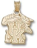 Kentucky Wildcats Solid 10K Gold Wildcat 5/8'' Pendant
