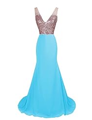 Mermaid Chiffon Beaded Evening Dress/Homecoming Dress/Bridesmaid Dress/Prom Dress/Wedding Party Dress 