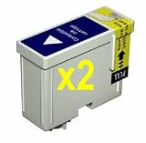 PCArena - 1 Pair of Black Ink Cartridges for Epson Stylus C42 PLUS, C42S, C42, C42UX, C42SX, C44UX, C44, C44 PLUS, C46 Compatibles T036