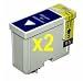 PCArena - 1 Pair of Black Ink Cartridges for Epson Stylus C42 PLUS, C42S, C42, C42UX, C42SX, C44UX, C44, C44 PLUS, C46 Compatibles T036