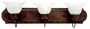 Yosemite Home Decor 4993-3DB 30-Inch 3-Light Bathroom Vanity, Dark Brown