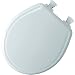 Mayfair 48E2 Slow Close Toilet Round Seat with Lift Off Hinge, White Wood
