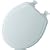 Mayfair 48E2 Slow Close Toilet Seat with Lift Off Hinge, Round, White Wood