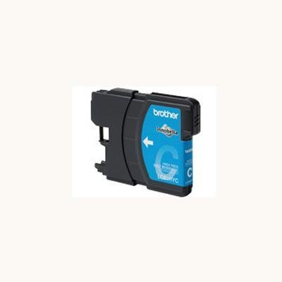 Brother LC65HYC (LC-65HYC, LC-65-HYC) Cyan High Yield OEM Genuine Inkjet/Ink Cartridge (750 Yield) - Retail