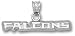 Atlanta Falcons Solid Sterling Silver ''FALCONS'' Pendant