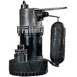 IMAGE OF Little Giant 505701 5.5-ASP Submersible Sump/Utility Pump 1/4 Hp 40GPM 25' Cord Automatic