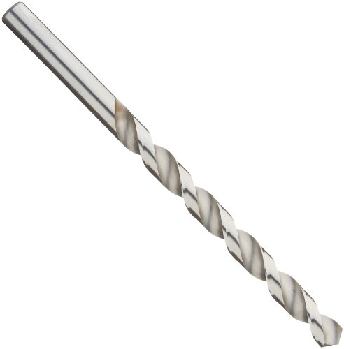 Precision Twist R10H High Speed Steel Jobber Drill Bit, Uncoated (Bright) Finish, Round Shank, High Helix Flute, 118 Degree Conventional Point, 3/32" (Pack of 12)