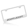 Mazda Zoom Zoom Polished Steel License Frame