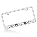 Mazda Zoom Zoom Polished Steel License Frame