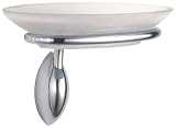 :USE Ollipsis Glass Soap Dish, Polished Chrome