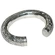 Womens Cuff Bracelet Sterling Silver Jewelry from India 2.3 inches (brclt175)