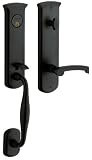 Baldwin 85340.190.RENT Tahoe Emergency Exit Right Hand Handleset with Tahoe Lever, Satin Black