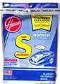 Hoover Type S Allergen Canister Vacuum Cleaner Bags, Package of 3