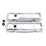 Edelbrock 4456 Signature Series Chrome Valve Covers - Set of 2 by Edelbrock