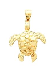 Turtle Pendant 14K Yellow Gold 25.25X21.00 mm