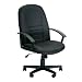 Tecno Seating 410HBLK Shift Manager's High Back Office Chairin Black Fabric Image