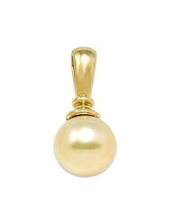South Sea Golden Pearl Pendant in 14K Yellow Gold (12-13mm)