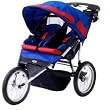 Free Runner" 2 Double Jogging Stroller - Blue/Red