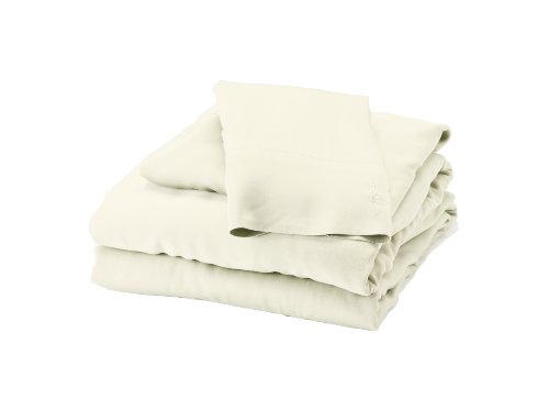 BedVoyage 100-Percent Bamboo-Derived Rayon Bed Sheet Set, XL Twin, Ivory