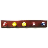 Billiards Coat Rack Cherry Finish