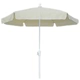 Tilt Garden Market Umbrella- White Frame(7.5')