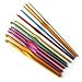 SODIAL(Wz.) 12 Stuecke Multifarbe Farbig Aluminum- Haekelnadel Stricknadeln Set 2mm-8mm
