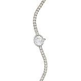 Bulova 14K Solid Gold & Diamond Womens Watch - Tennis Bracelet - 95U18