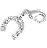 charms Charms Anhänger für Bettelarmband Hufeisen mit Strass