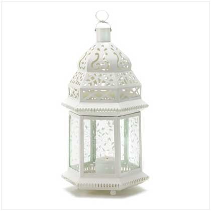 LARGE WHITE MOROCCAN LANTERN [Kitchen]