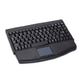 SolidTek KB-540BU (ACK-540U) - USB Mini portable Keyboard W/Touchpad, 88keys, Wired (Black)