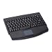 SolidTek KB-540BU (ACK-540U) - USB Mini portable Keyboard W/Touchpad, 88keys, Wired (Black)