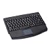 SolidTek KB-540BU (ACK-540U) - USB Mini portable Keyboard W/Touchpad, 88keys, Wired (Black)